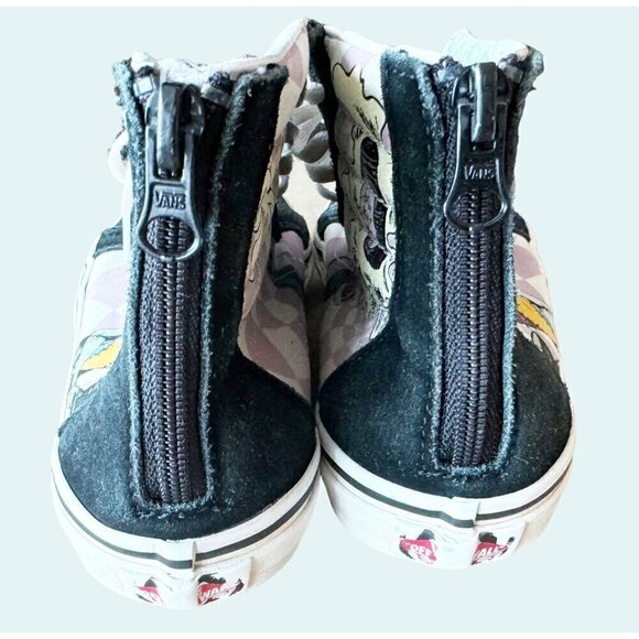 VANS Youth Kids Nightmare Before Christmas Hi Top Zip Back Sneakers Sz 3 - Picture 5 of 8
